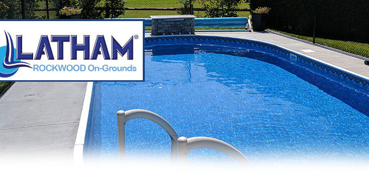 Latham Rockwood on-ground pool with ladder